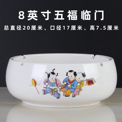 Ceramic ashtray king home sitting room  personality