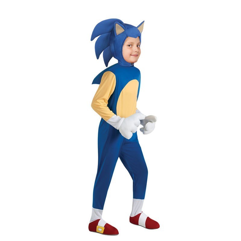Deluxe Sonic The Hedgehog Costume Children Game Character C