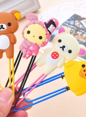 1 PCS Cute Cartoon Kawaii Rilakkuma Series Bookmark Clip Me
