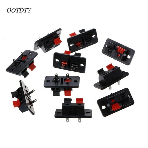 10 Pcs 2 Positions Terminal Connections Of Push Button Conne