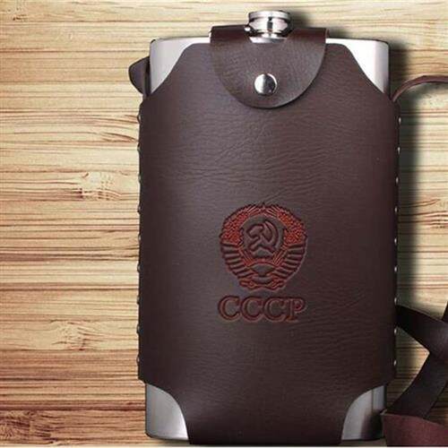 1PC Russian flagon sets 128 oz hip flask Stainless steel