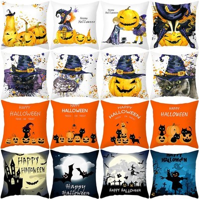 45cm Halloween Sofa Pillowcase Ghost Party Bat Party Pumpkin