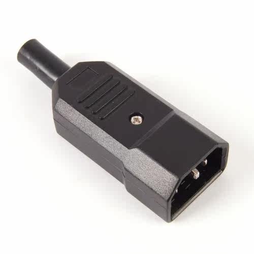 1PCS Standard IEC320 C14 Power Cable Connector Male Plug Ada