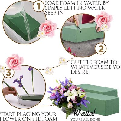 Artificial flowers 6PCS Floral Foam Bricks Flower Packing Ar