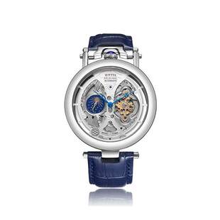 Luxury Skeleton Mechanical Watch Transparent Back Tourbillon