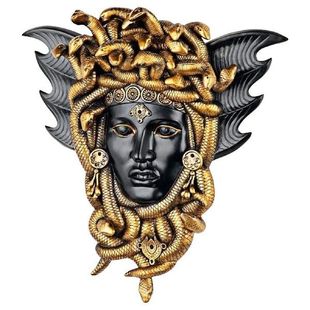 Vintage Resin Wall Statue Medusa Greece Wall Statue Greek