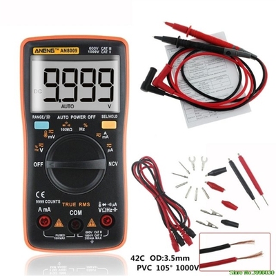 AN8009 True-RMS Auto Range Digital Multimeter NCV Ohmmeter A