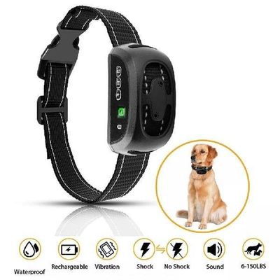 Pet Dog Anti Barking Control Collar Rechargeable Shock