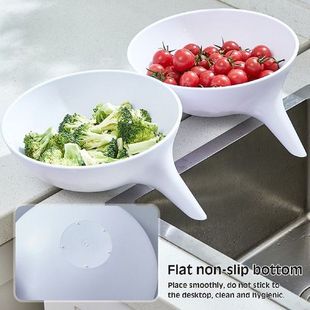 Bowl Drainer Vegetable Fruit Tools Kitchen Strainer Storage