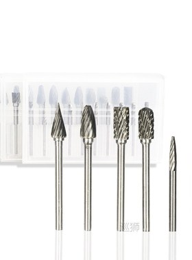 10pcs 3mm Shank 3mm/5mm/6mm Single Cut Double-cut Tungsten C