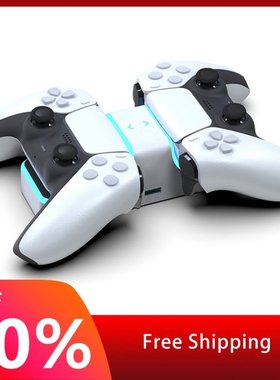 For PS5 Controller Charger Dual USB Fast Charging Dock Stati