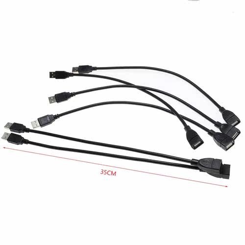 35cm Flexible Metal USB Extension Cable Male to Female Exten