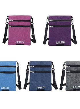 Neck pouch in nylon Neck Wallet Silver Document Card