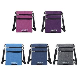 Neck pouch in nylon Neck Wallet Silver Document Card