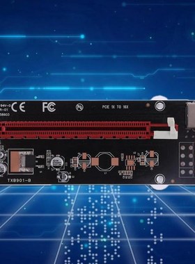 USB3.0 Extender Riser Card PCI-E Express 1x to 16x 4Pin Cabl