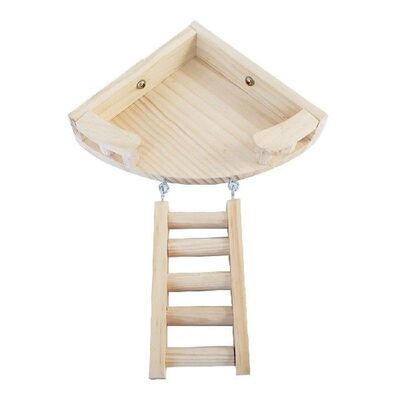 Hamster Platform and Ladder Set Wood Hamster Platform Stand