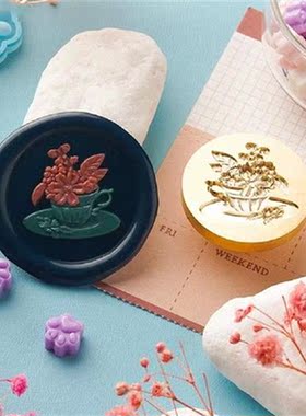 3D Embossed Wax Seal Stamp Head Brass 25-30mm Sealing Wax