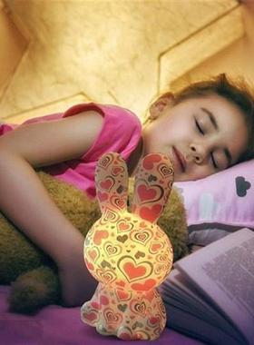 LED Bedside Night Light Desktop Decorations Rabbt Shaped