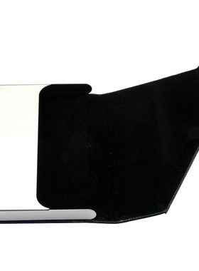 Business Name Card Holder Luxury PU Leather  Stainless Stee