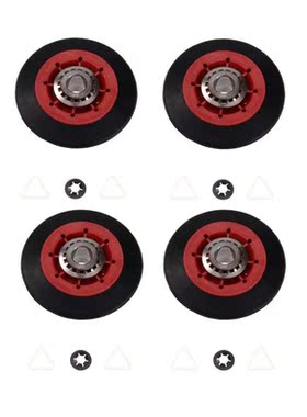 4 Sets 8536974 W10314173 Dryer Drum Support Roller Fit for W