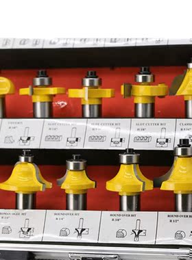 35 pcs/set 1/2 Shank Woodworking Cutter Trimming Forming Mi