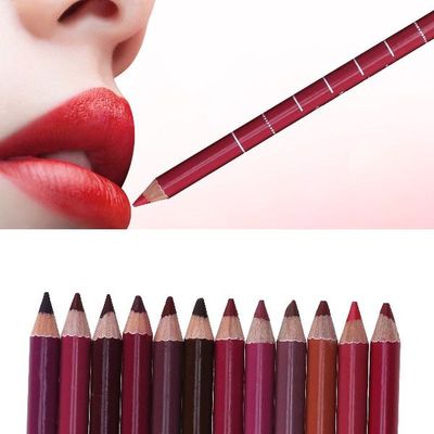 12PCS Professional Easy to Apply Lipliner Lip Liner Pencils