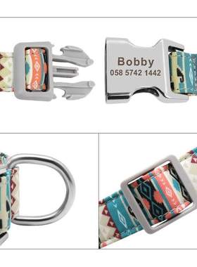 Customized Printed Pet Collar Nylon Dog Collar Personalized