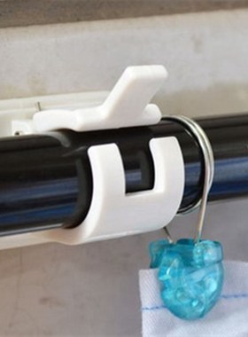 1set Adhesive Shower Curtain Rods Towel Bar Hooks Clamps Cur