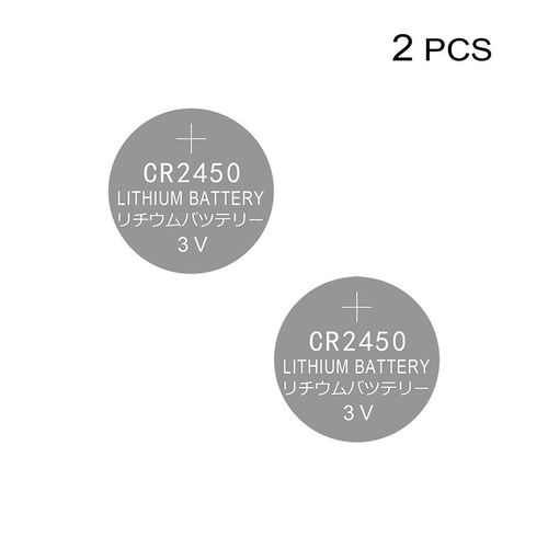 Lithium Button Cell Battery Coin Cells CR2450 3V 2 PCS Batte