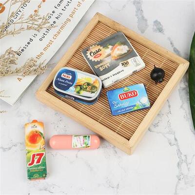 4pcs Dollhouse Miniature Supermarket Food 1/6 Scale