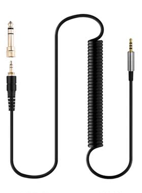 Coiled Cable 2.5 to 3.5 Spring Cord w/ 6.35mm Adapter for y5