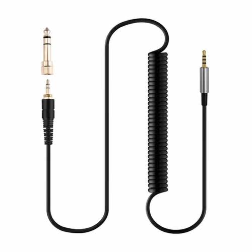 Coiled Cable 2.5 to 3.5 Spring Cord w/ 6.35mm Adapter for y5