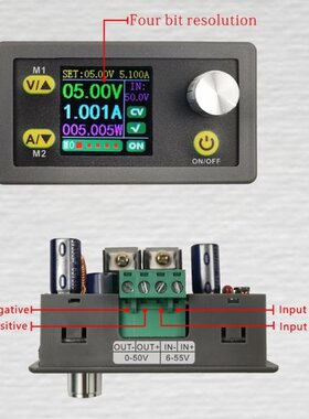 Adjustable DC-DC-BUCK Stabilized Power CC CV 50V 5A Constant