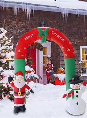 Xmas Yards Arch Festive Supplies Illuminated Inflatable