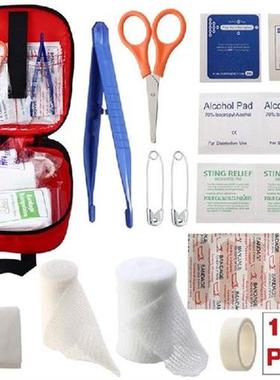 Portable First Aid Kit 100 Pieces Emergency Workplace Car