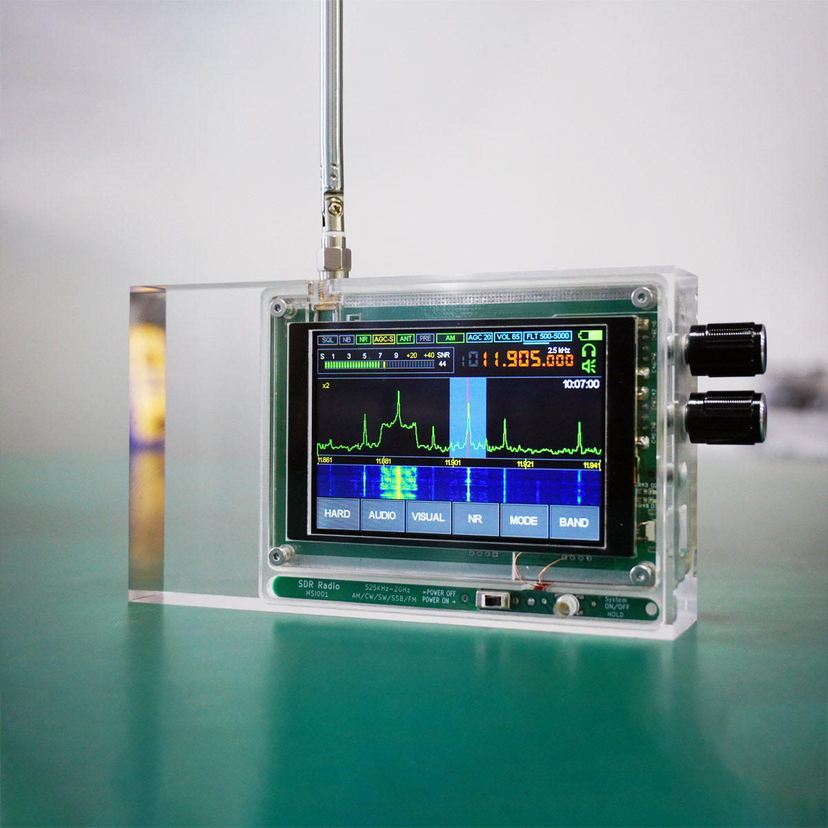 孔雀石SDR600全波段SDR软件无线电收音机孔雀石中短波调频接收机