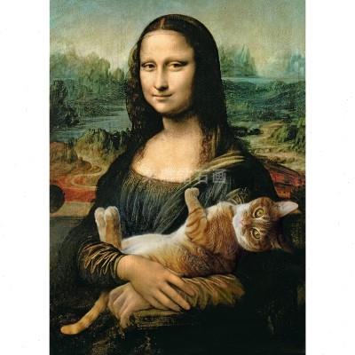 世界名画DIY方钻满钻钻石画蒙娜丽莎抱着猫咪贴钻点钻十字绣套件
