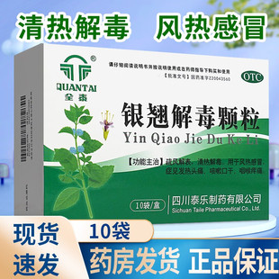 全泰 银翘解毒颗粒 15g*10袋 疏风解表清热解毒 风热感冒咽喉疼痛