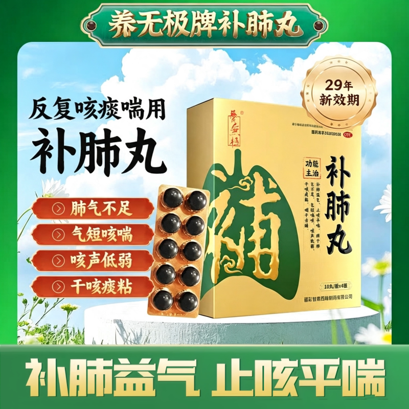 [养无极]补肺丸9g*10丸*4板/盒