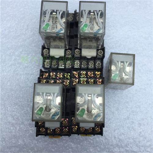 议价HACON中间继电器HR705-4PL  24VDC 带底座KMY4/2 实物如图 现