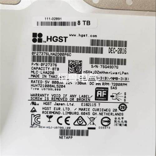 议价NetApp E-X4074A 8TB 7.2K SAS 12GDE6600 E5660 E2760 111-0