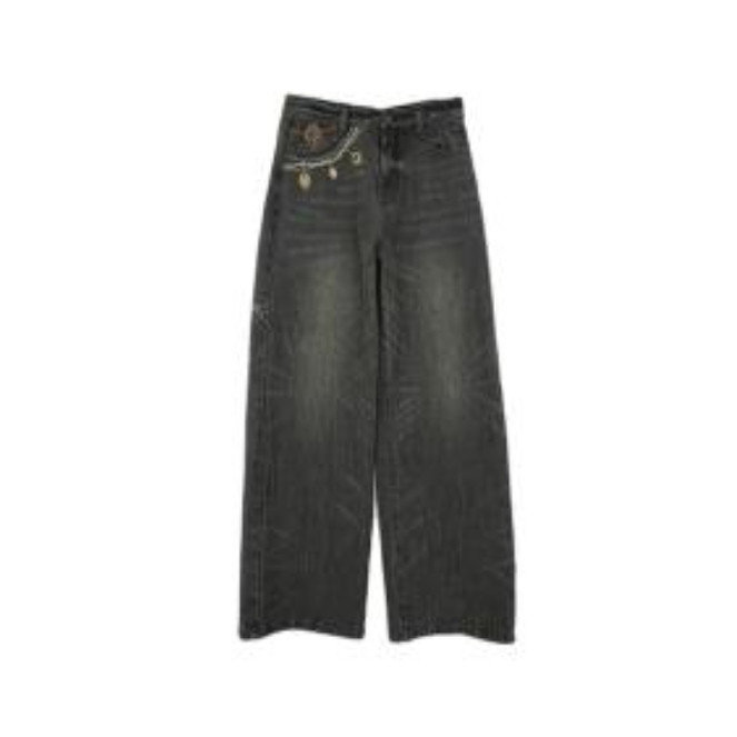 达衣岩25冬正品国内代购阔腿牛仔裤DAYW231137牛仔裤939