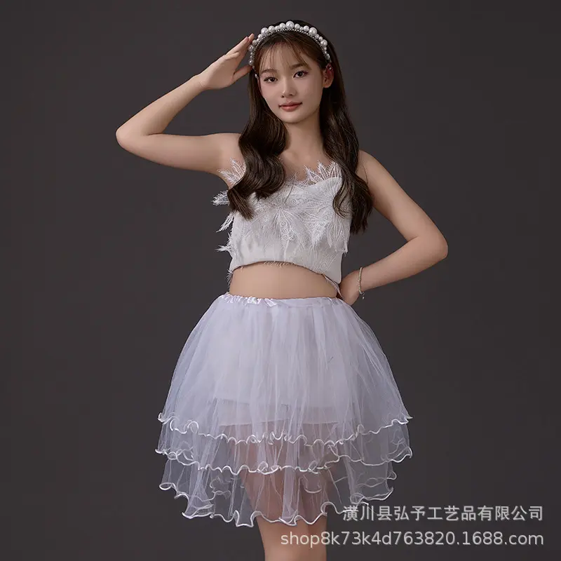 白色公主蓬蓬裙成人tutu半身裙圣诞节表演演出舞蹈裙子