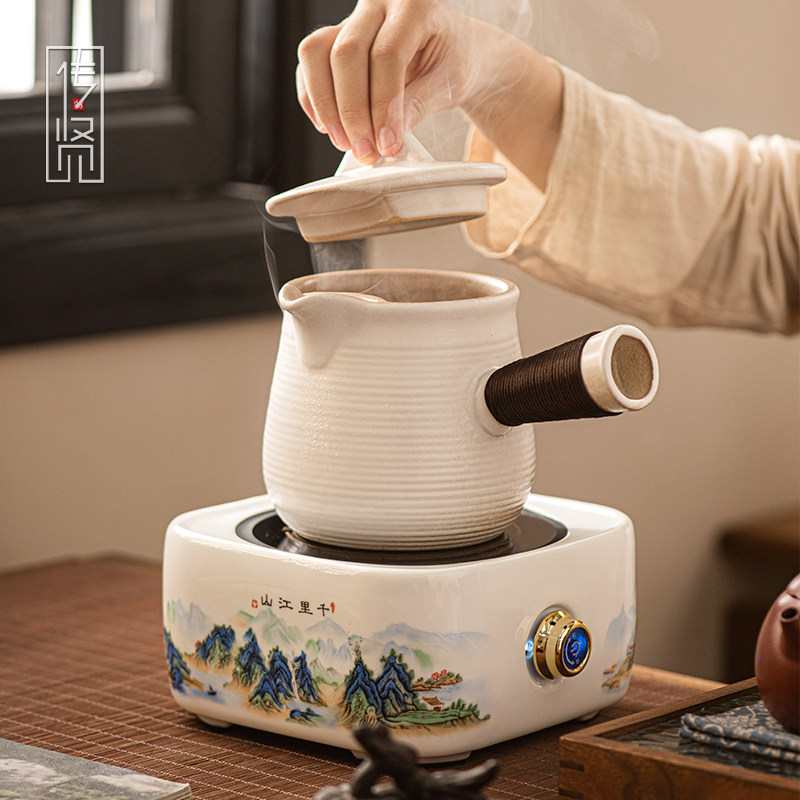 【不吃茶色】云南烤奶茶罐罐古法可明火干烧围炉煮茶壶家用电陶炉