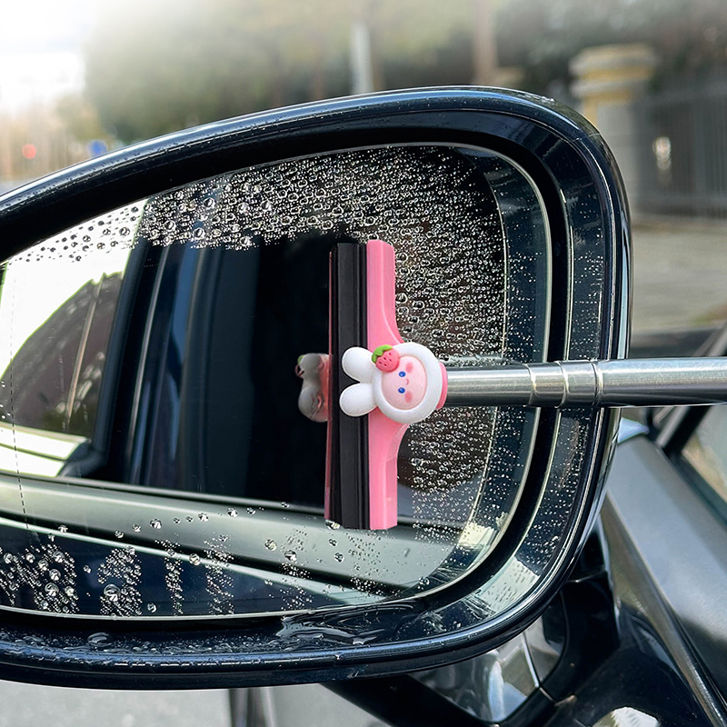 汽车后视镜刮水器雨刮器可伸缩多功能车载好物擦反光镜除雾神器