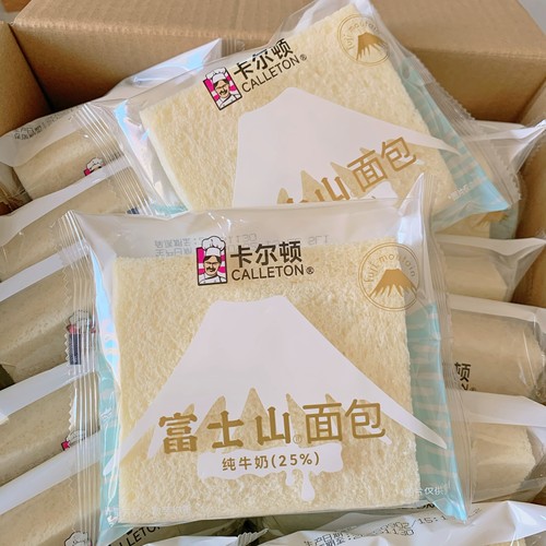 卡尔顿厚切白面包雪面包无边吐司下午茶点休闲零食糕点充饥品