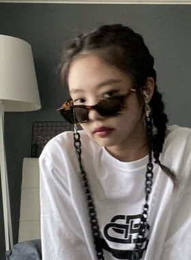 复古小框方形太阳镜jennie联名
