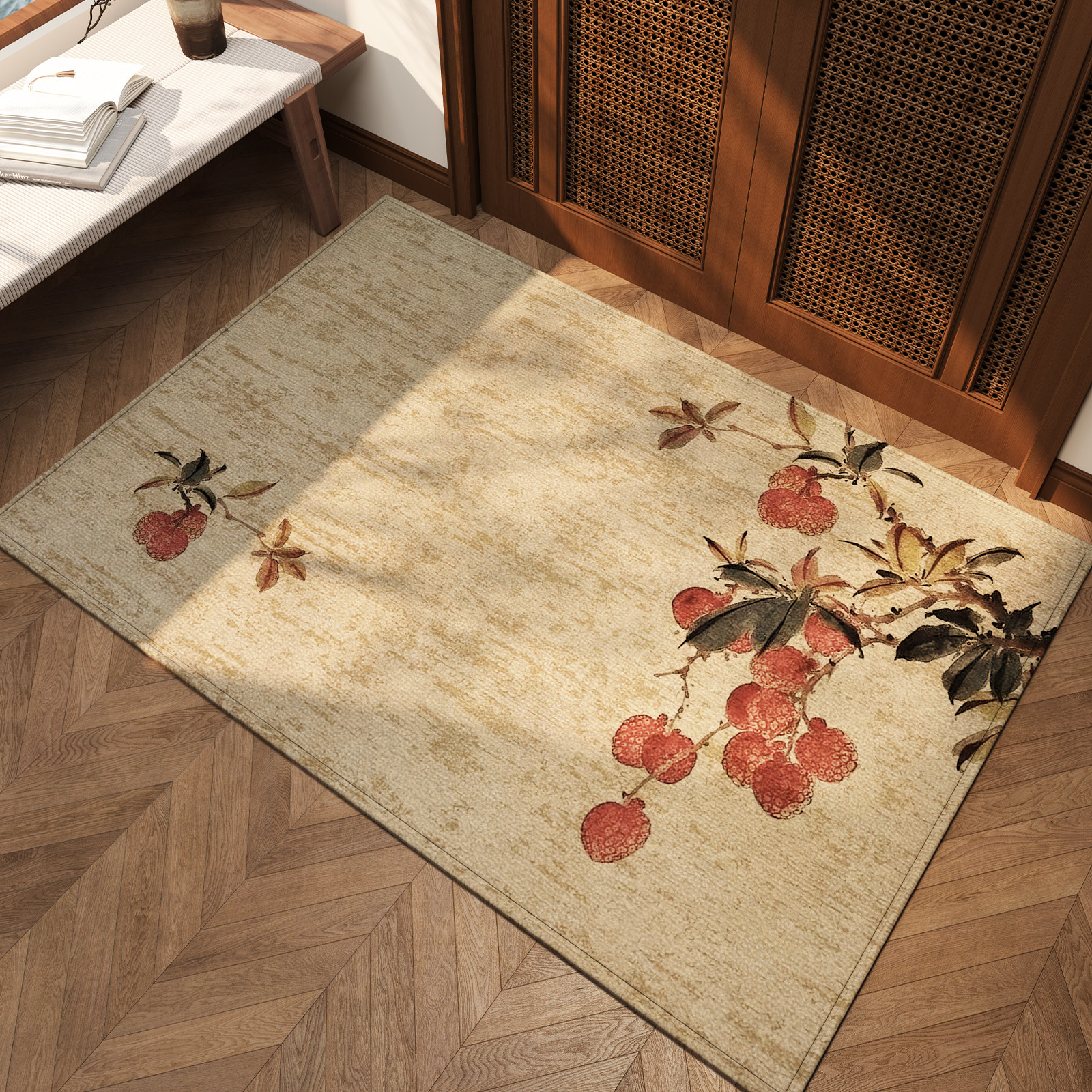 中式简约国风入户门地毯进门家用门口地垫可裁剪定制玄关耐脏脚垫,居家布艺,入户地垫,淘宝优惠券,粉丝福利购,淘宝优惠卷