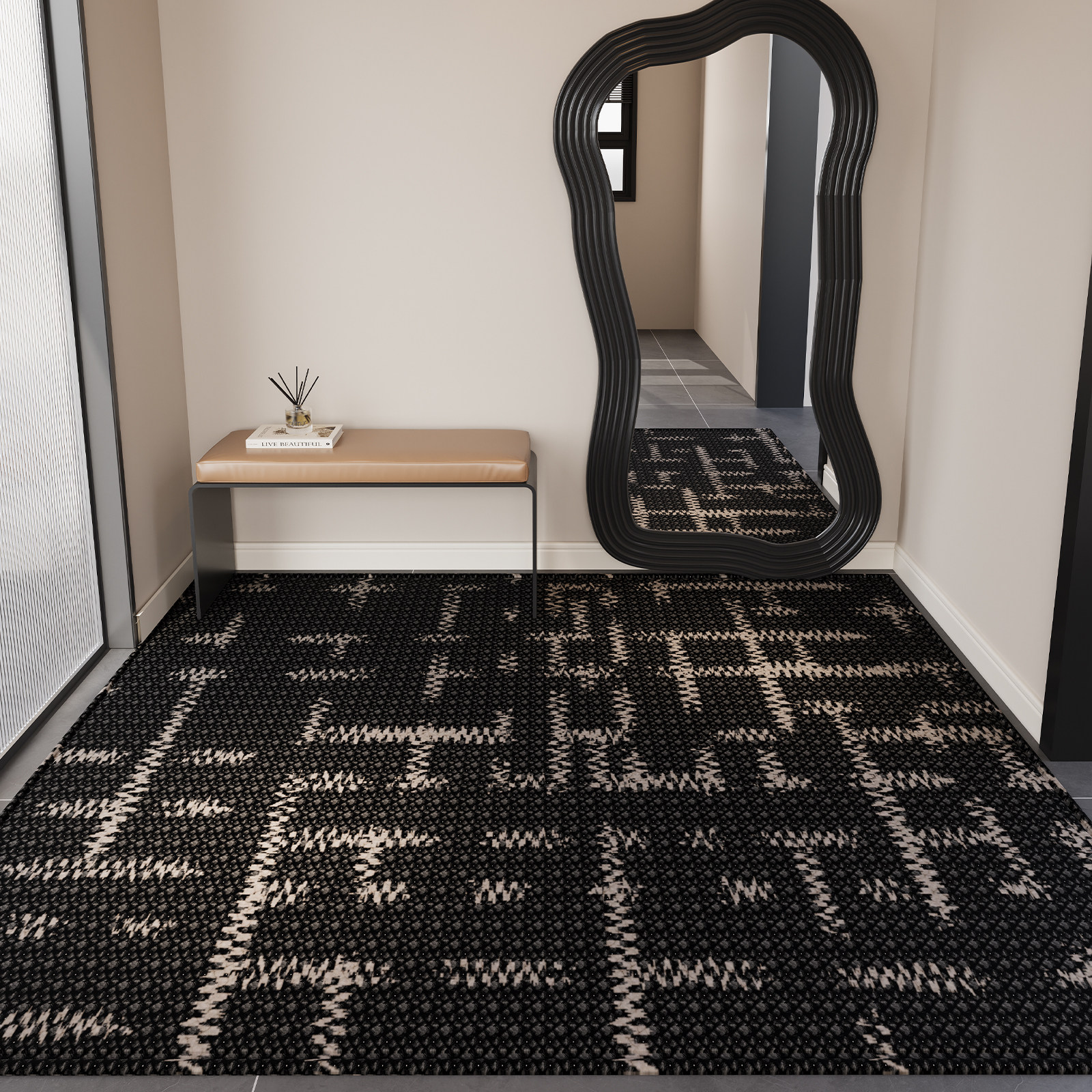 入户门地毯进门口家用大门口地垫可裁剪定制玄关耐脏轻奢高端脚垫,居家布艺,入户地垫,淘宝优惠券,粉丝福利购,淘宝优惠卷