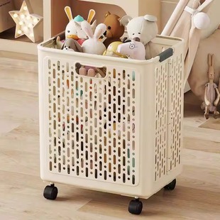 脏衣服可移动收纳筐带轮子